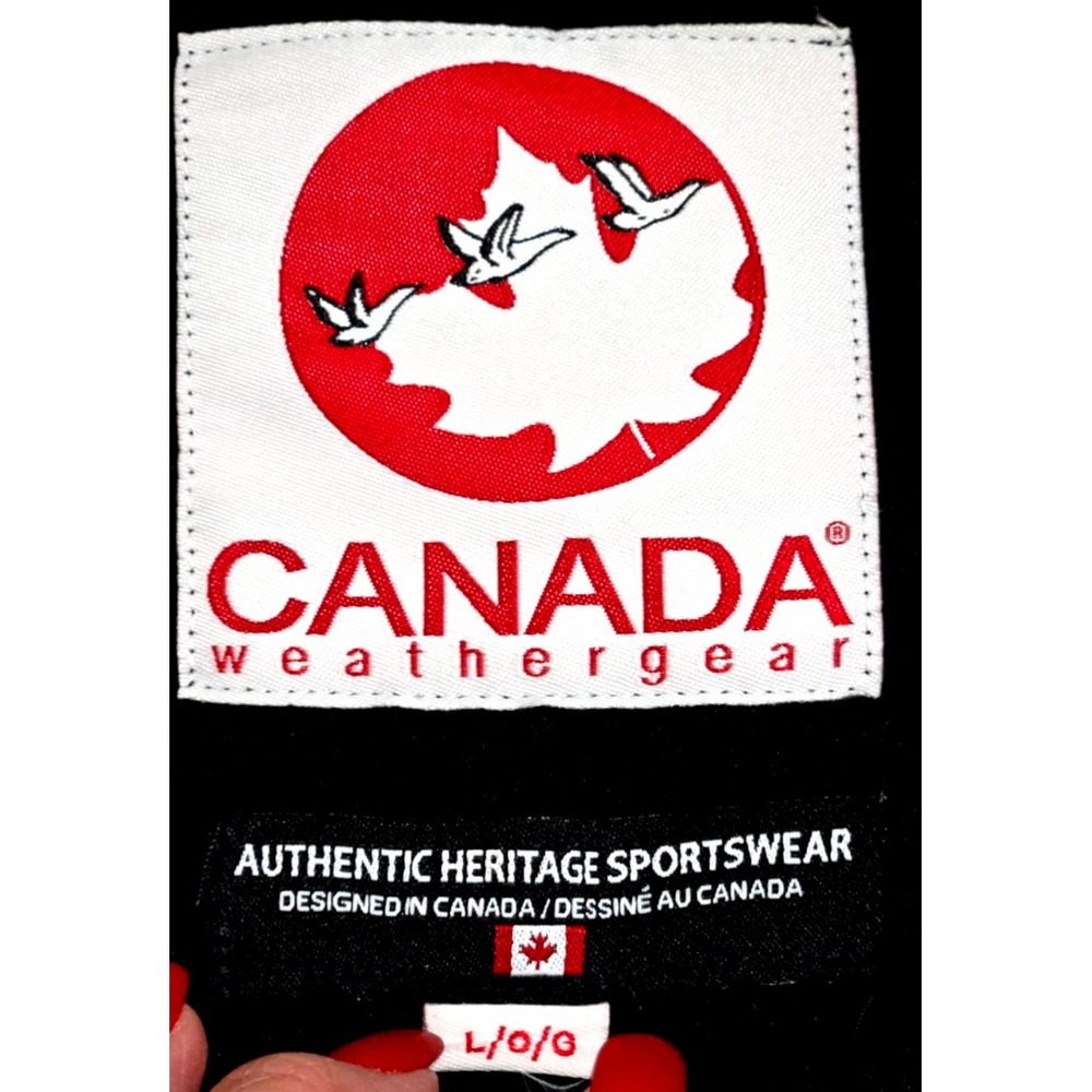 Canada Weather Gear Puffer Jacket Hooded Hybrid Soft Shell Womens L Black NWT - Picture 10 of 14